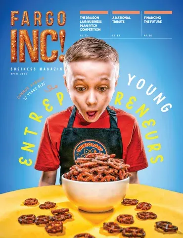 Fargo INC! April 2026 cover — Young Entrepreneurs