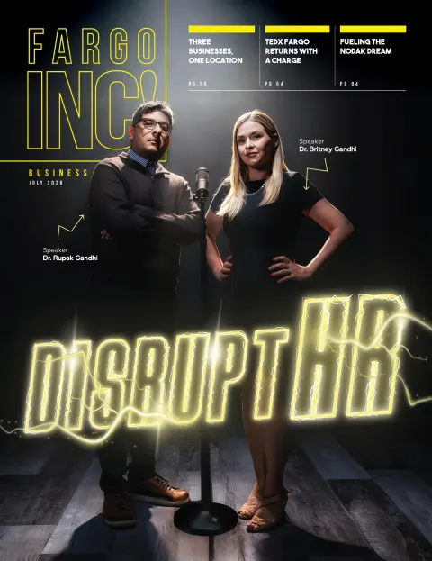 Fargo INC! July 2026 cover — DisruptHR